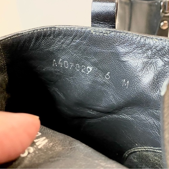 Mint Stuart Weitzman Black Leather Boots Size 6 M - Picture 11 of 14